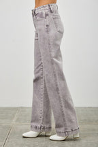 High Rise Slim Wide Straight | Mixtshop LLC
