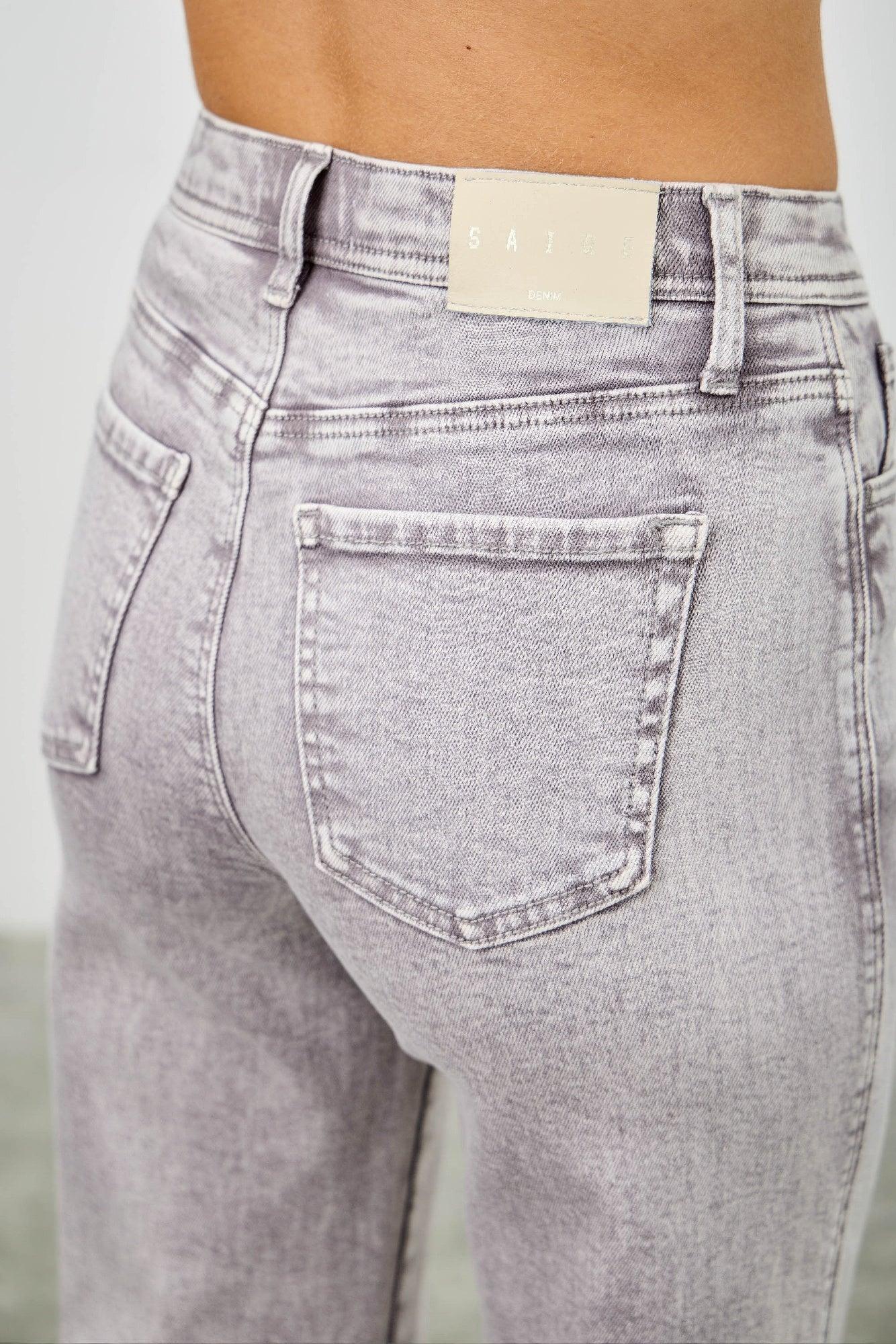High Rise Slim Wide Straight | Mixtshop LLC