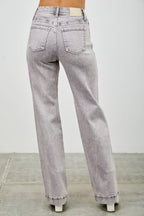 High Rise Slim Wide Straight | Mixtshop LLC