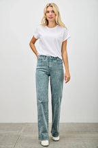High Rise Slim Wide Straight | Mixtshop LLC
