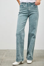 High Rise Slim Wide Straight | Mixtshop LLC
