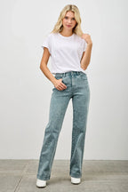 High Rise Slim Wide Straight | Mixtshop LLC