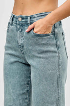 High Rise Slim Wide Straight | Mixtshop LLC