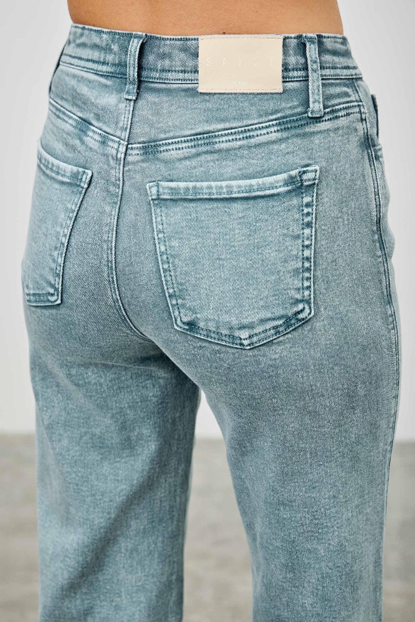 High Rise Slim Wide Straight | Mixtshop LLC