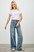 High Rise Double Pocket Wide Leg | Mixtshop LLC
