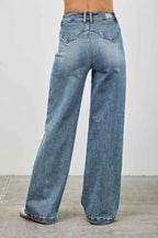 High Rise Double Pocket Wide Leg | Mixtshop LLC