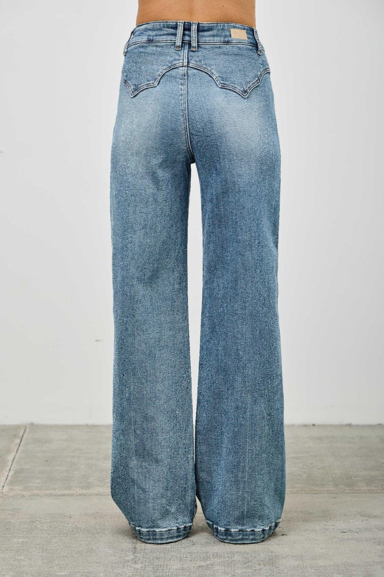 High Rise Double Pocket Wide Leg | Mixtshop LLC
