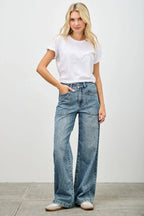 High Rise Double Pocket Wide Leg | Mixtshop LLC