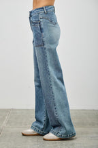 High Rise Double Pocket Wide Leg | Mixtshop LLC