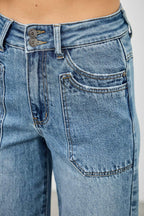 High Rise Double Pocket Wide Leg | Mixtshop LLC