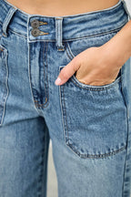 High Rise Double Pocket Wide Leg | Mixtshop LLC