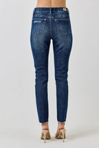 High Rise Ankle Skinny With Button Fly | Mixtshop LLC