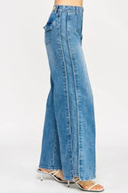 High Rise Wide Leg With Tummy Control | Mixtshop LLC