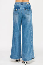 High Rise Wide Leg With Tummy Control | Mixtshop LLC