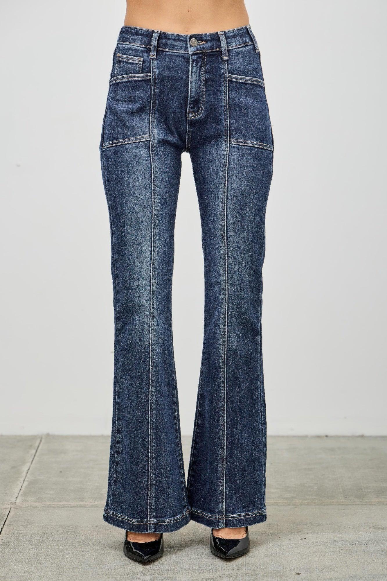 High Rise Boot Cut With Seam Detail | Mixtshop LLC