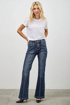 High Rise Boot Cut With Seam Detail | Mixtshop LLC