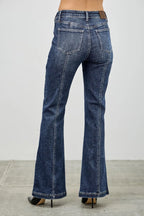 High Rise Boot Cut With Seam Detail | Mixtshop LLC