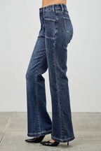 High Rise Boot Cut With Seam Detail | Mixtshop LLC
