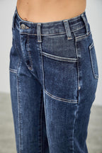 High Rise Boot Cut With Seam Detail | Mixtshop LLC