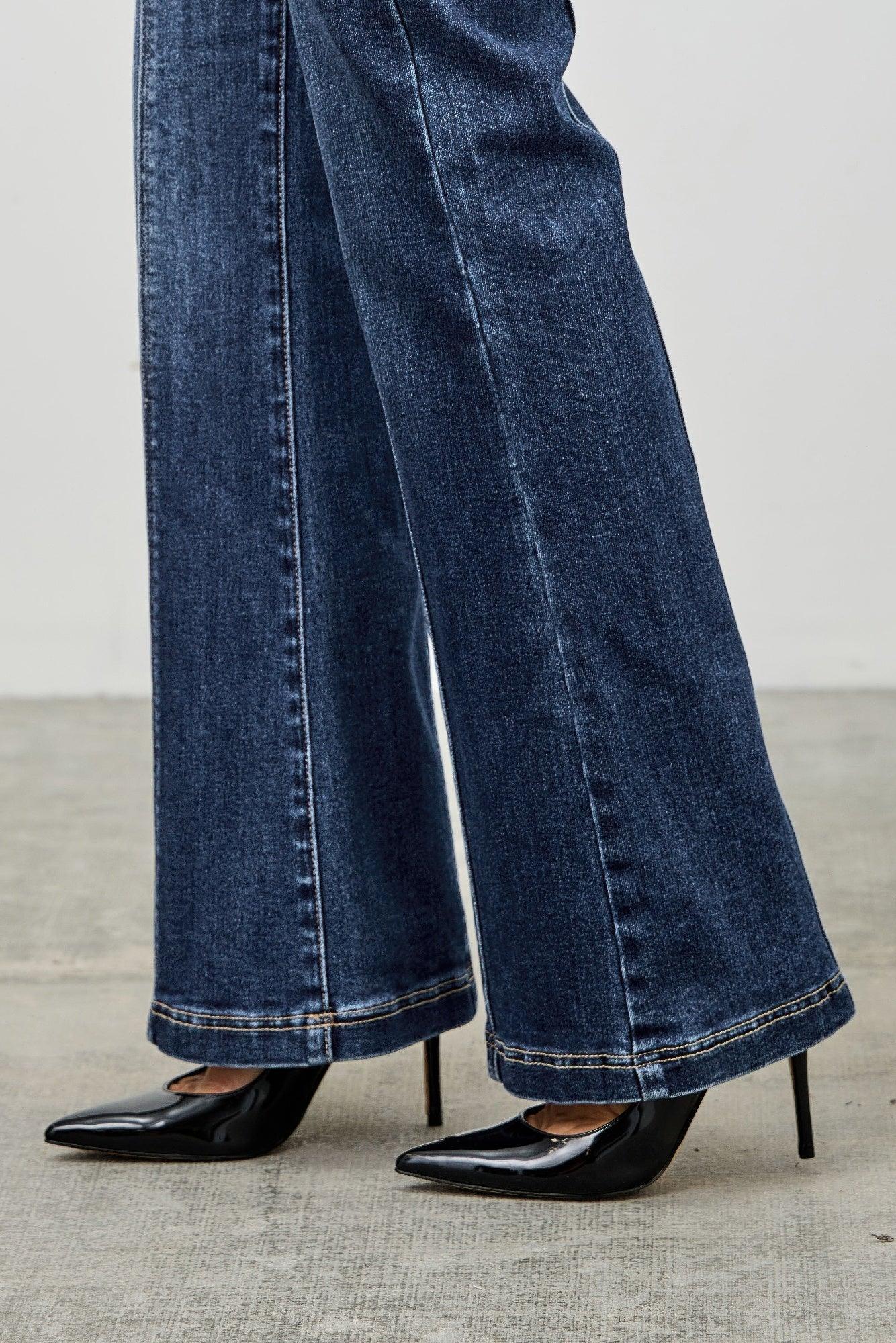 High Rise Boot Cut With Seam Detail | Mixtshop LLC