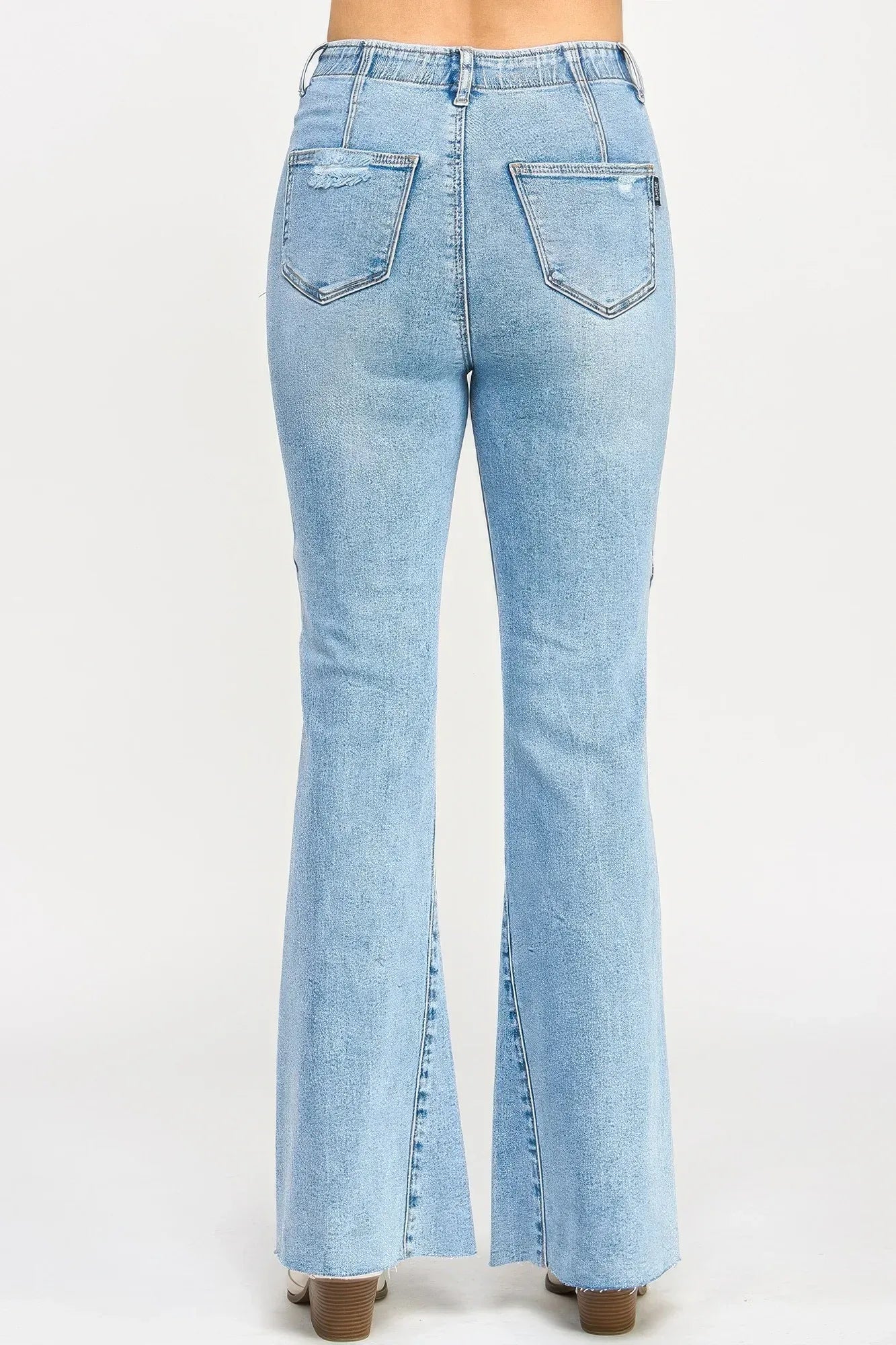 High Rise Flare With Seam Detail | Mixtshop LLC