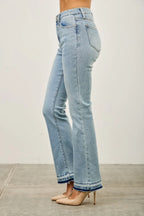 Mid Rise Flare With Released Hem | Mixtshop LLC