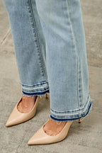 Mid Rise Flare With Released Hem | Mixtshop LLC