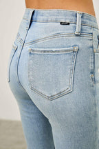 Mid Rise Flare With Released Hem | Mixtshop LLC