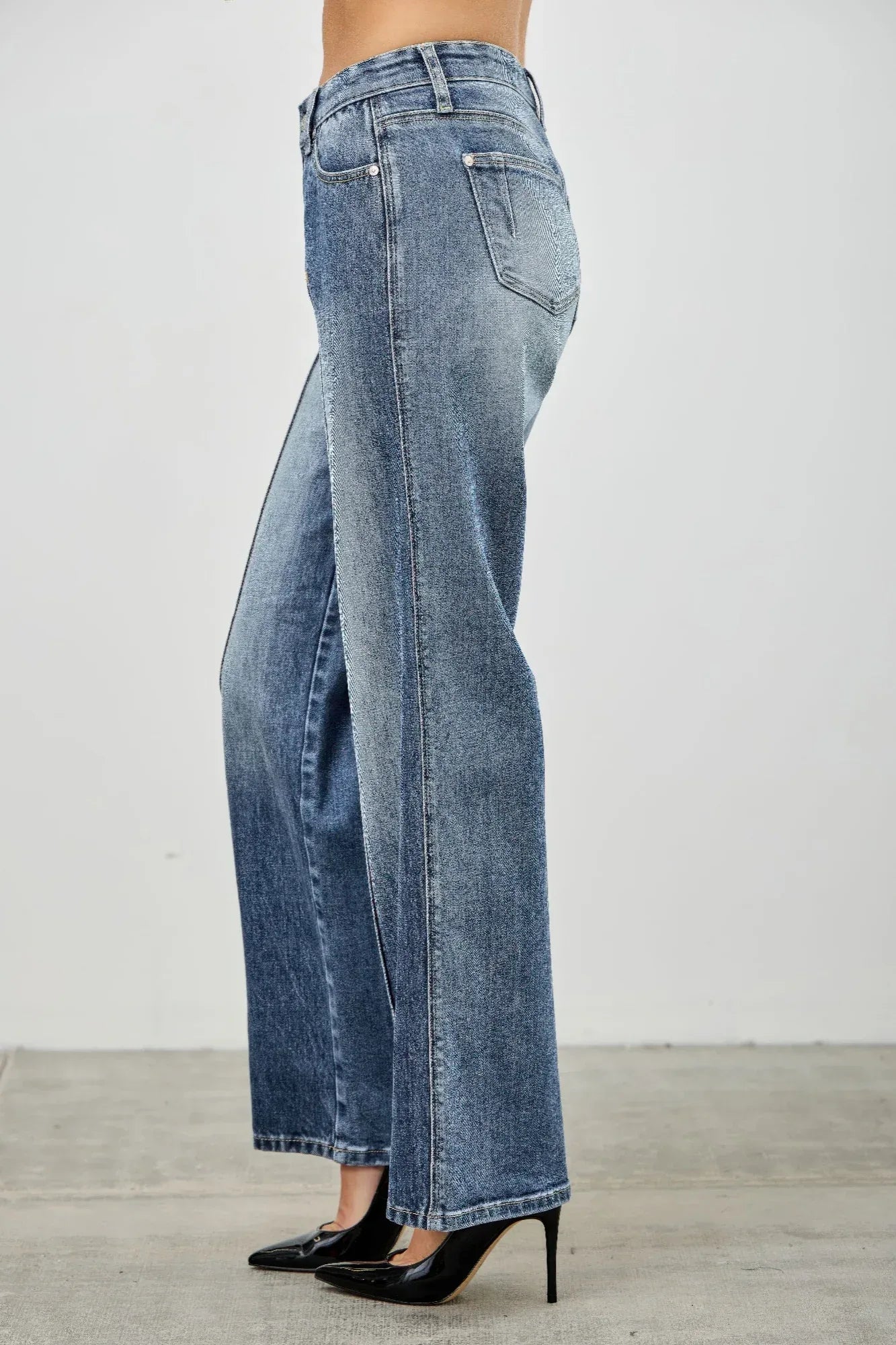 Mid Rise Straight With Pintuck | Mixtshop LLC