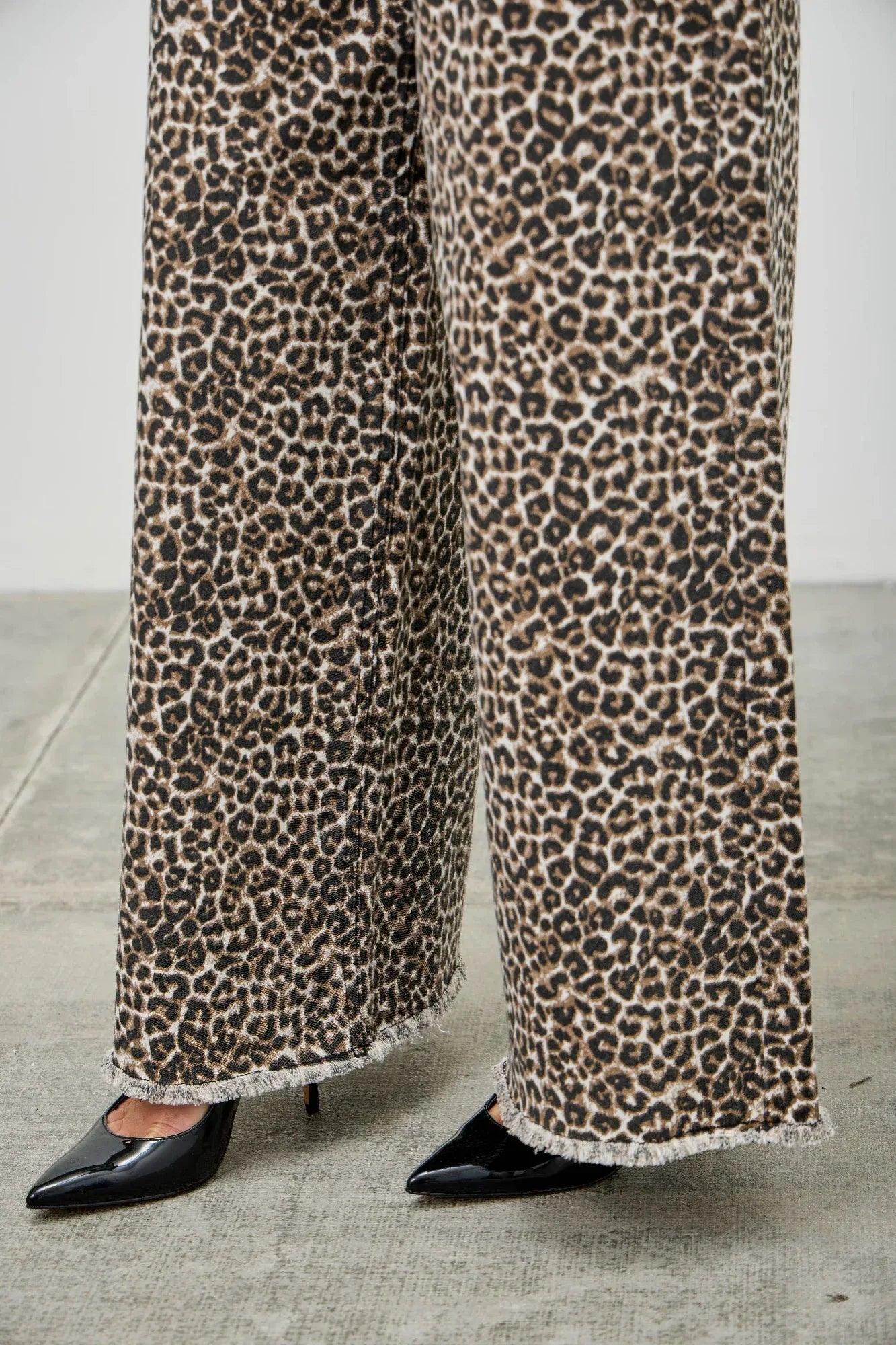 Leopard Super High Rise Wide Leg With Stretch | Mixtshop LLC