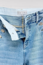 High Rise Straight With Button Pocket | Mixtshop LLC