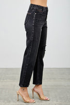 High Rise Slim Fit With Button Fly | Mixtshop LLC