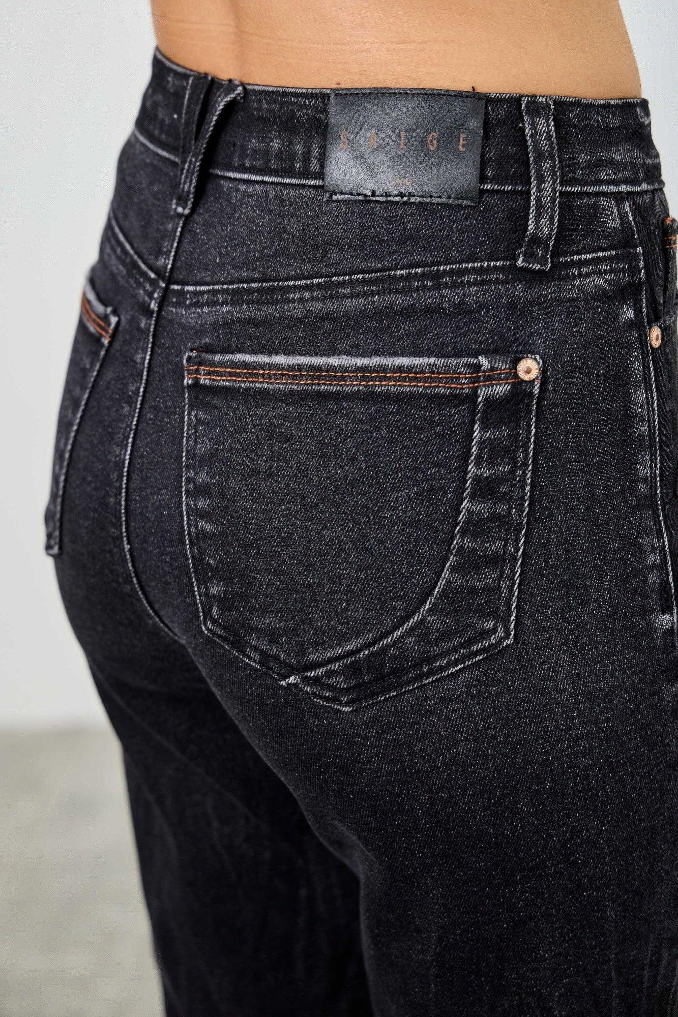High Rise Slim Fit With Button Fly | Mixtshop LLC