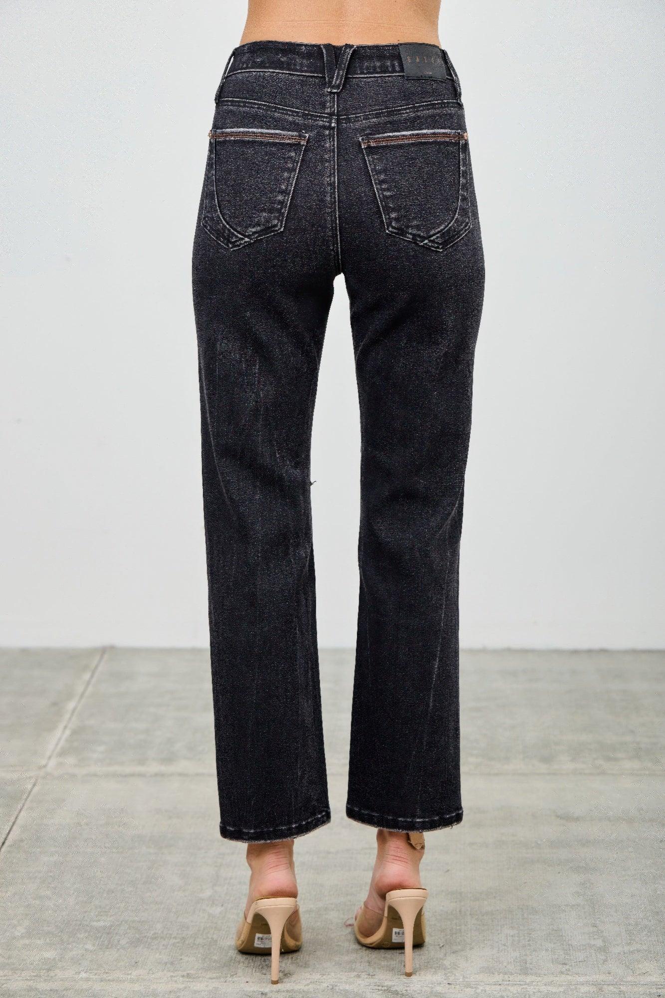 High Rise Slim Fit With Button Fly | Mixtshop LLC