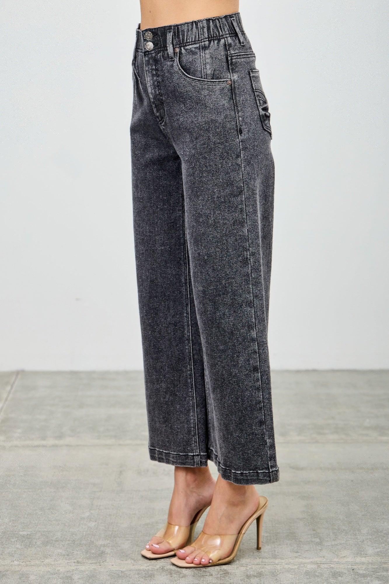 High Rise Wide Crop | Mixtshop LLC
