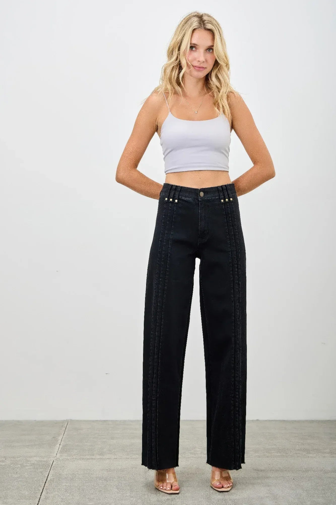 High Rise Straight With Front Lines | Mixtshop LLC