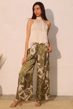 Hammered Satin Halter Bubble Top | Mixtshop LLC