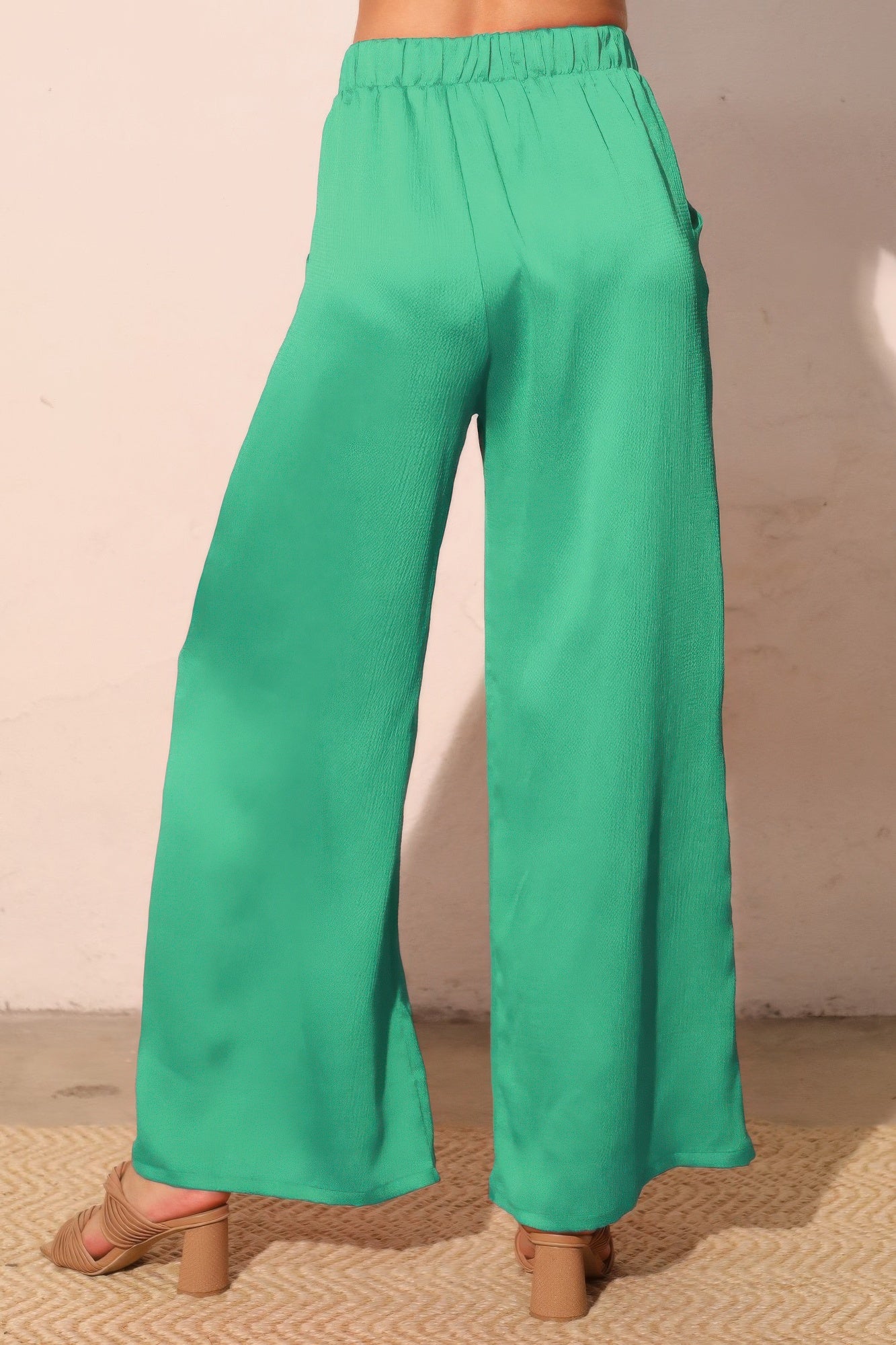 Hammered Satin Pocket Pants Secondary image