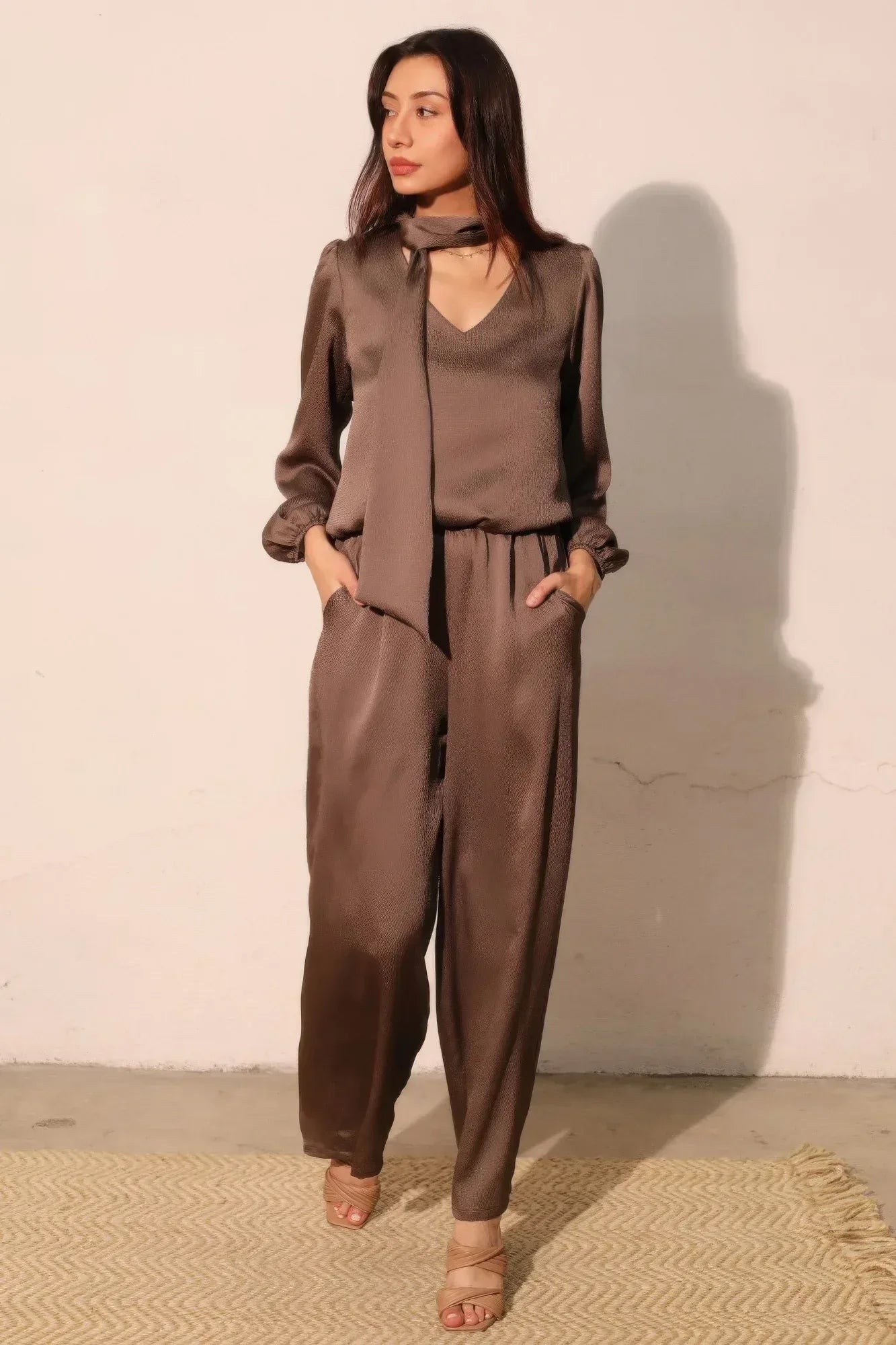 Hammered Satin Pocket Pants | Mixtshop LLC