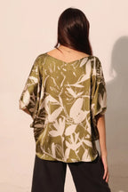 Dreaming Lily Satin Drawstring Dolman Top | Mixtshop LLC