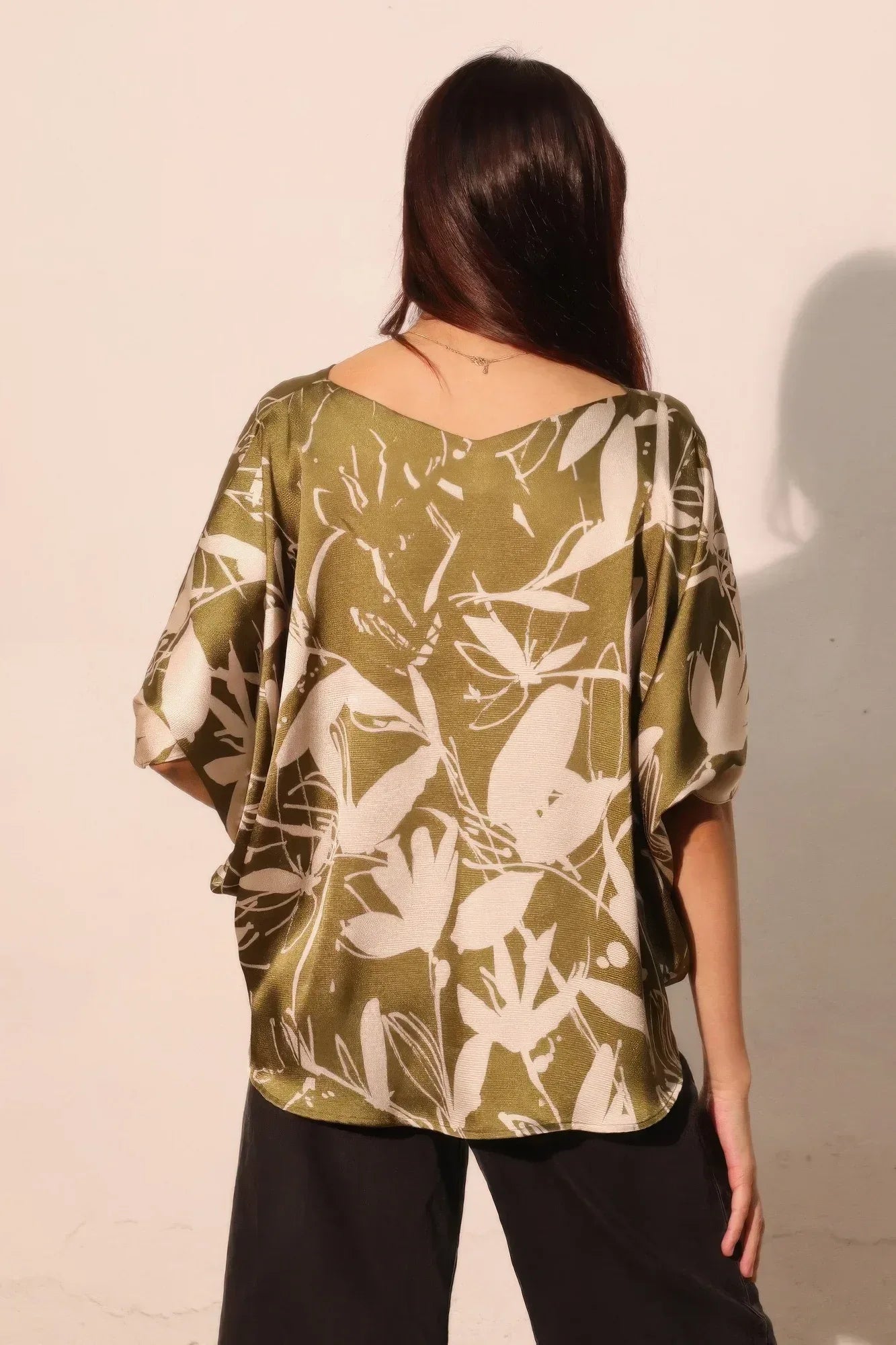 Dreaming Lily Satin Drawstring Dolman Top | Mixtshop LLC