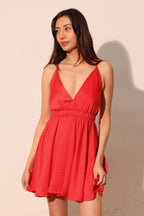 Washed Satin Crepe Cami Skater Dress | Mixtshop LLC