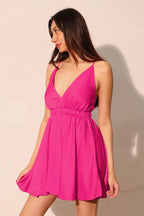 Washed Satin Crepe Cami Skater Dress | Mixtshop LLC