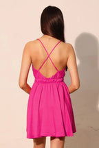 Washed Satin Crepe Cami Skater Dress | Mixtshop LLC
