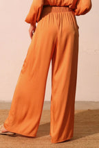 Washed Poly Silk Pocket Pants | Mixtshop LLC