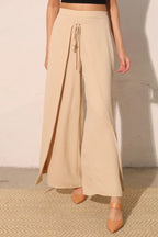 Matte Crepe Overlap Pants | Mixtshop LLC