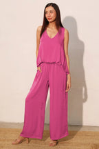 Washed Poly Silk Front Tucked Top | Mixtshop LLC