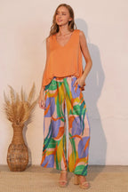 Washed Poly Silk Front Tucked Top | Mixtshop LLC