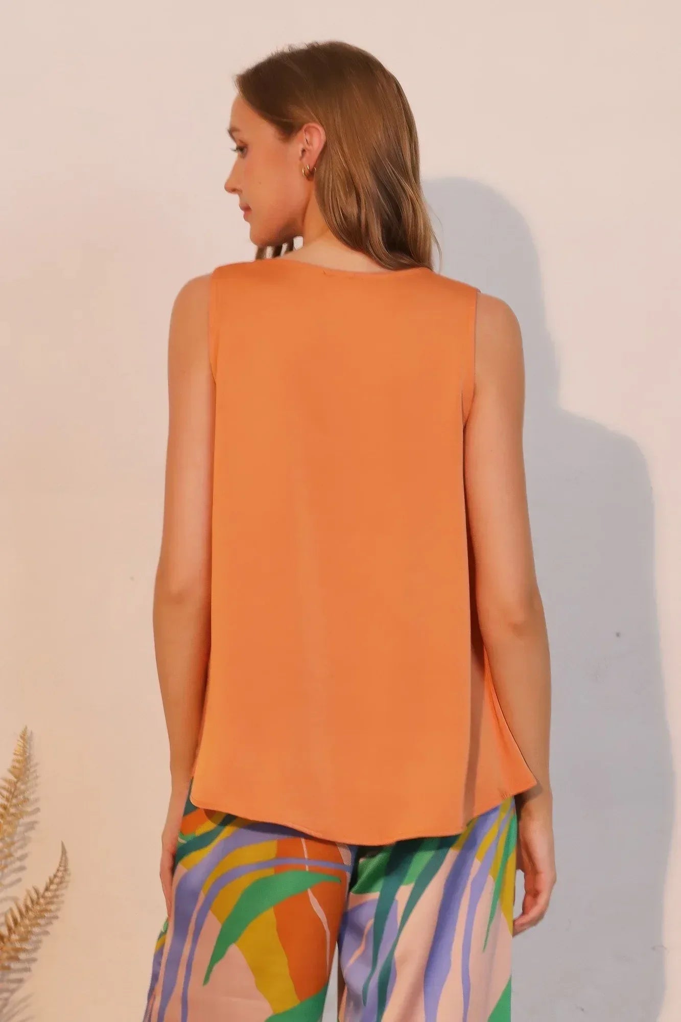 Washed Poly Silk Front Tucked Top | Mixtshop LLC