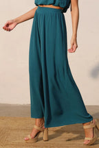Matte Crepe Wide Leg Swing Pants | Mixtshop LLC
